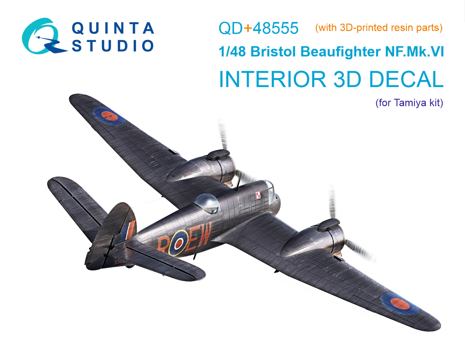3D Декаль интерьера кабины Bristol Beaufighter NF.Mk.VI (Tamiya) (с 3D-печатными деталями)