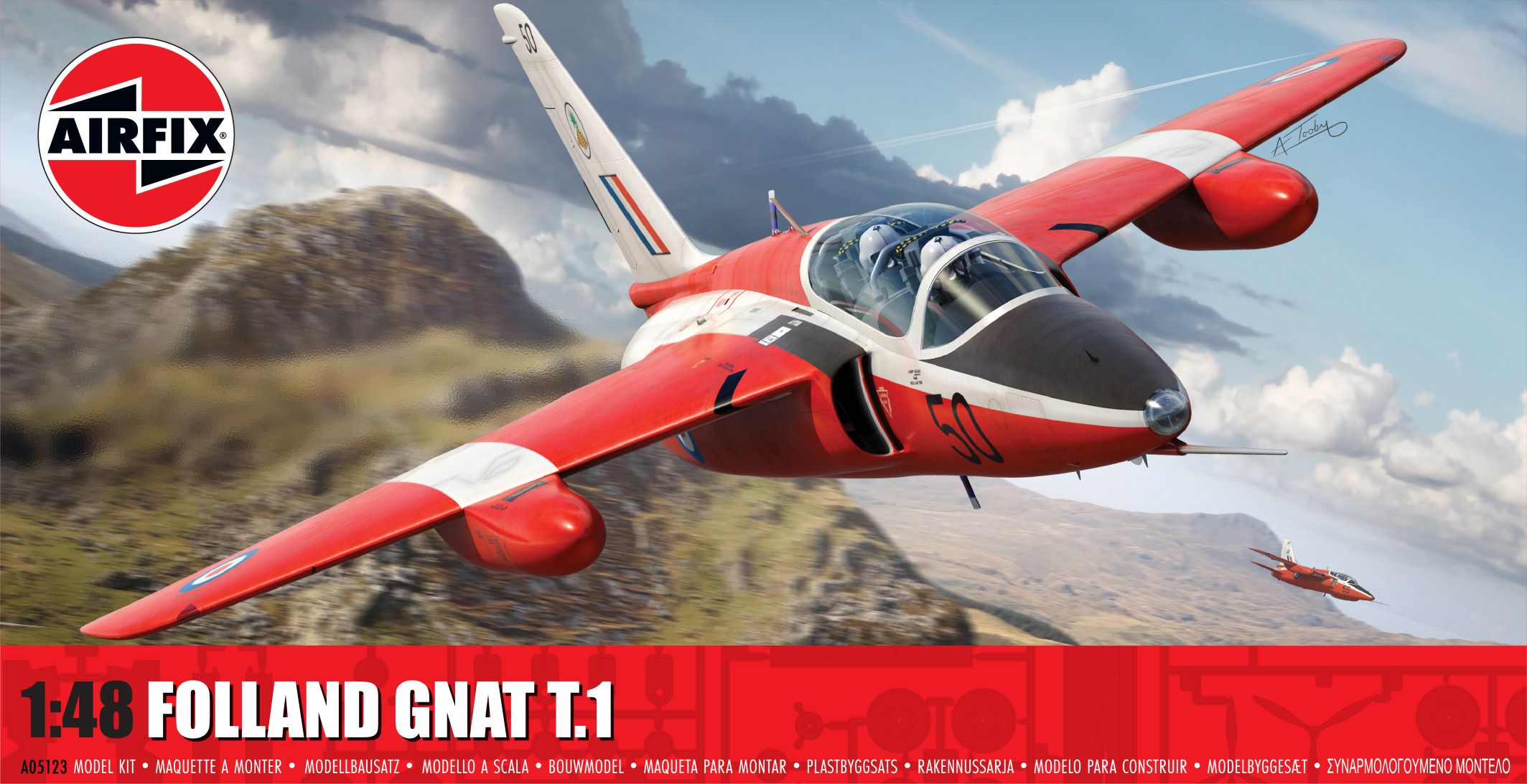 Сборная модель 1/48 Folland Gnat T.1 (Airfix)