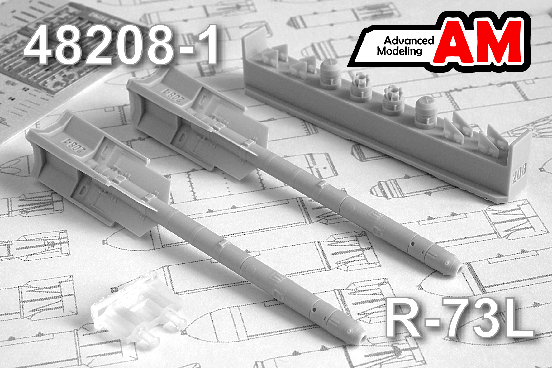 Дополнения из смолы 1/48 Авиационная управляемая ракета Р-73Л  (Advanced Modeling)