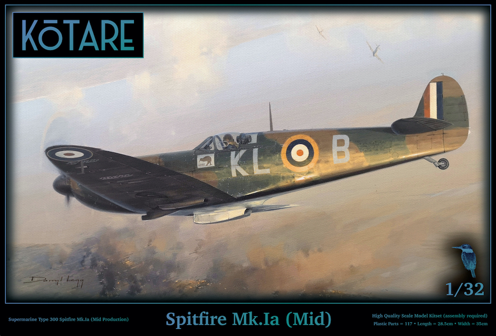 Сборная модель 1/32 Supermarine Spitfire Mk.Ia (Mid) (Kotare)