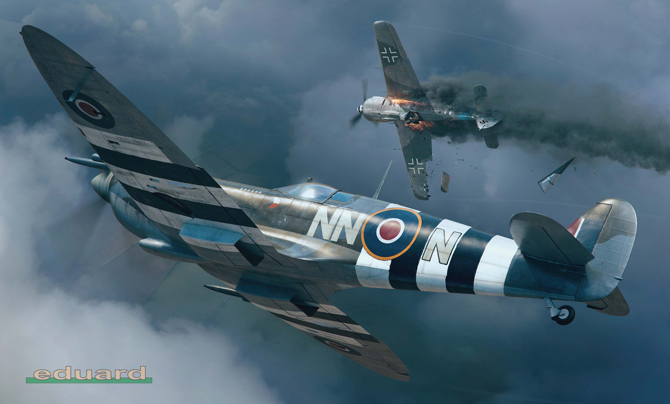 Сборная модель 1/48 Supermarine Spitfire Mk.IXc (Eduard kits) (повреждёная упаковка)