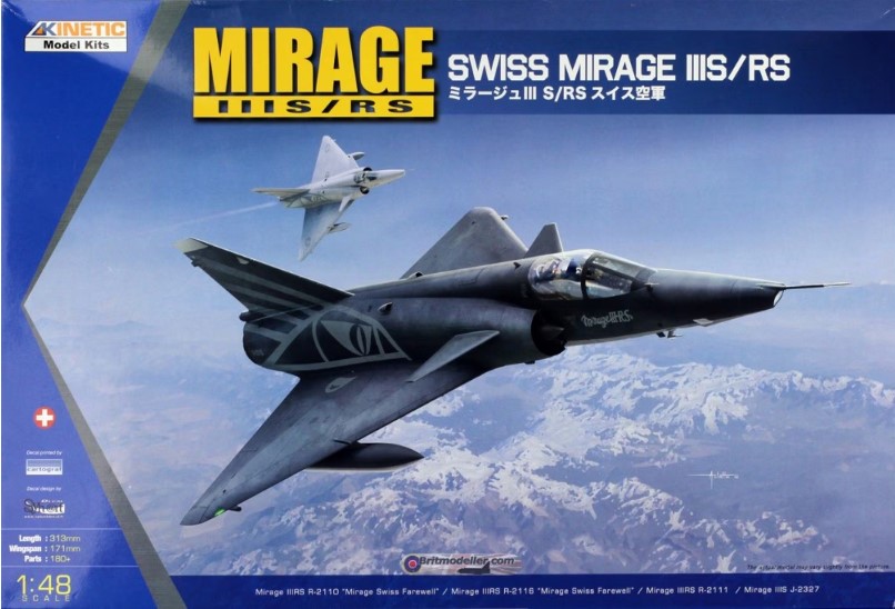 Сборная модель 1/48 Mirage IIIS/RS (Kinetic Model Kits)