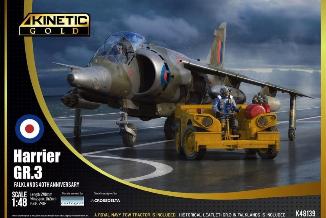 Сборная модель 1/48 Harrier GR.3 Falklands 40th Anniversary (Kinetic Model Kits)