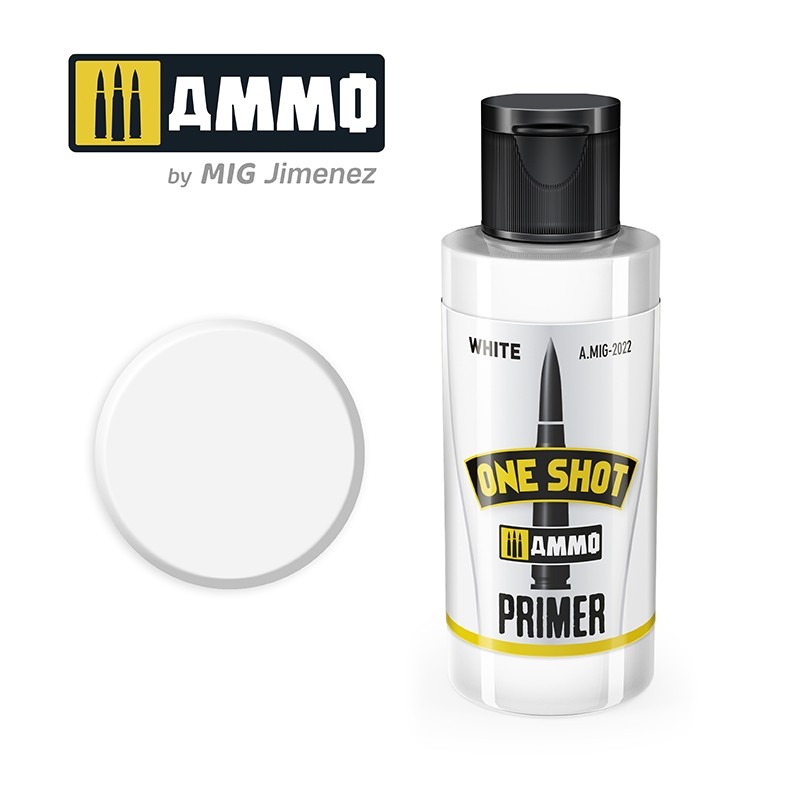 Грунтовка ONE SHOT PRIMER White (Ammo Mig) (60ml)