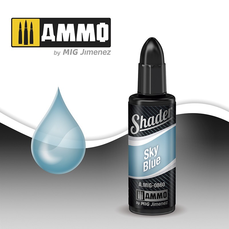 Акриловый шейдер SHADER Sky Blue (10mL) (Ammo Mig)