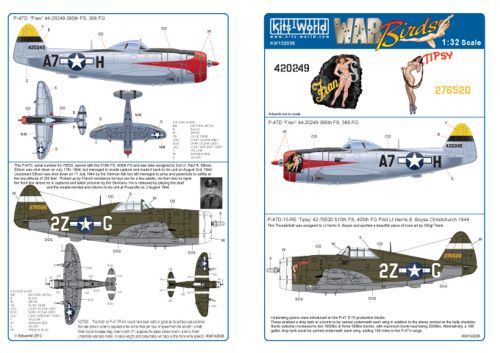 Декаль 1/48 Curtiss P-40's (Kits-World)
