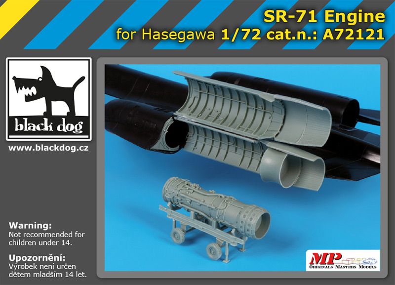 Дополнения из смолы 1/72 Двигатель Lockheed SR-71 (для модели Hasegawa)