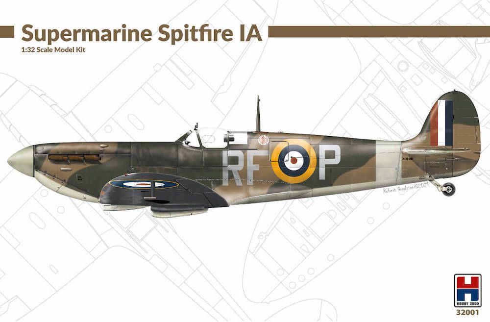 Сборная модель 1/32 Supermarine Spitfire Mk.IA Revell + CARTOGRAF + PMASK + RESIN (Hobby 2000)