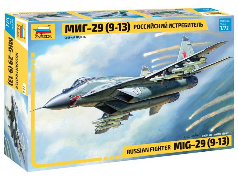 Сборная модель 1/72 Самолет "МиГ-29 (9-13)"  (Zvezda)