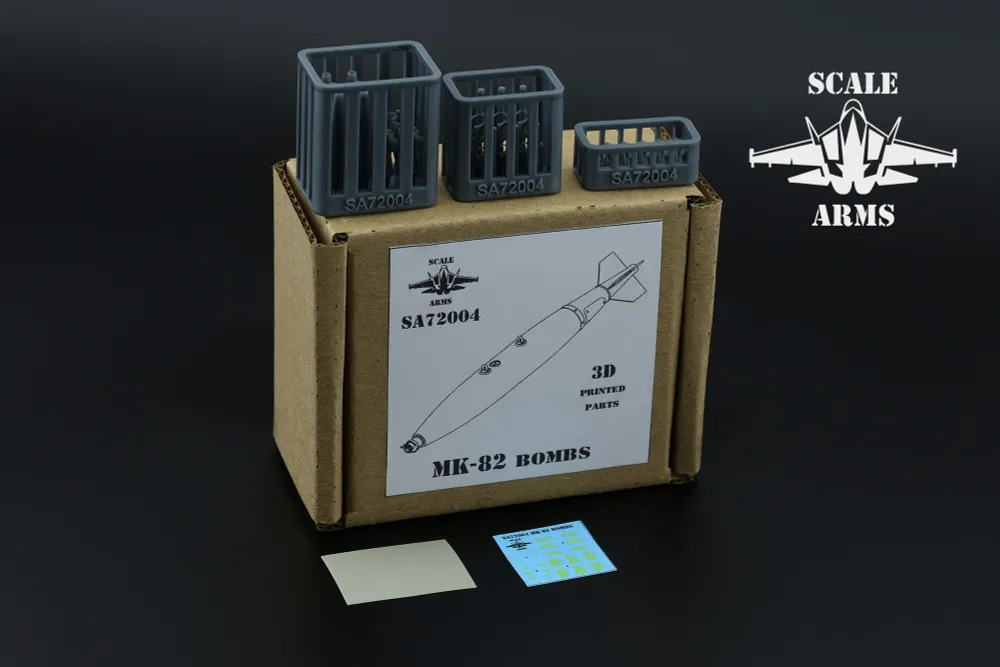 Дополнения из смолы 1/72 Авиационная бомба МК-82 (в комплекте 6 шт.) (Scale Arms)