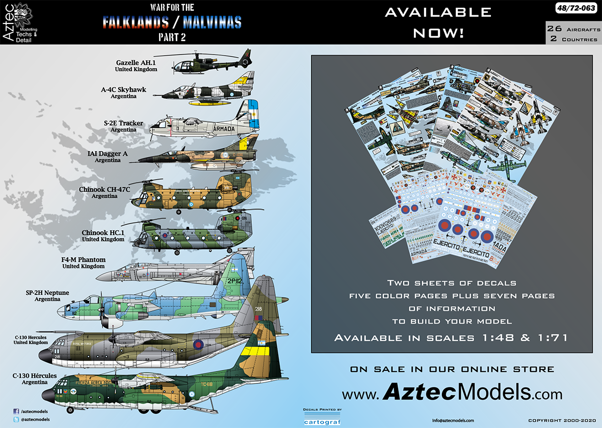 Декаль 1/72 War for the Falklands Part 2 (Aztec)