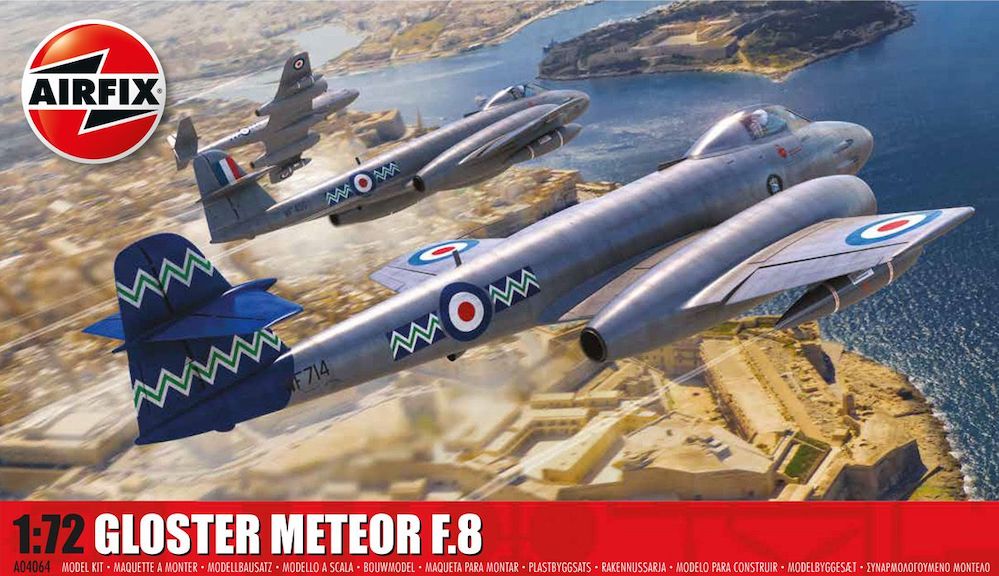 Сборная модель 1/72 Gloster Meteor F.8 New Tooling released in October 2022  (Airfix)