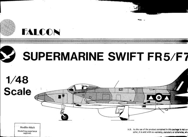 Сборная модель 1/48 Supermarine Swift FR.5 / F.7 (Falcon)