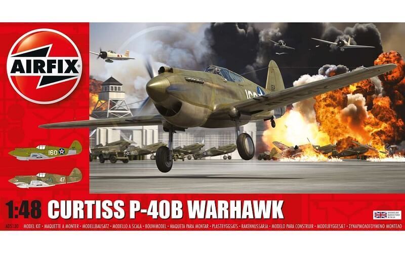 Сборная модель 1/48  Curtiss P-40B Warhawk  (Airfix)