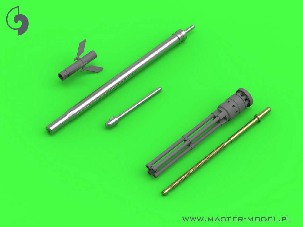 Дополнения из латуни 1/35 Mi-24 (Hind-D/E) - JakB-12.7 machine gun barrel and DUAS probe