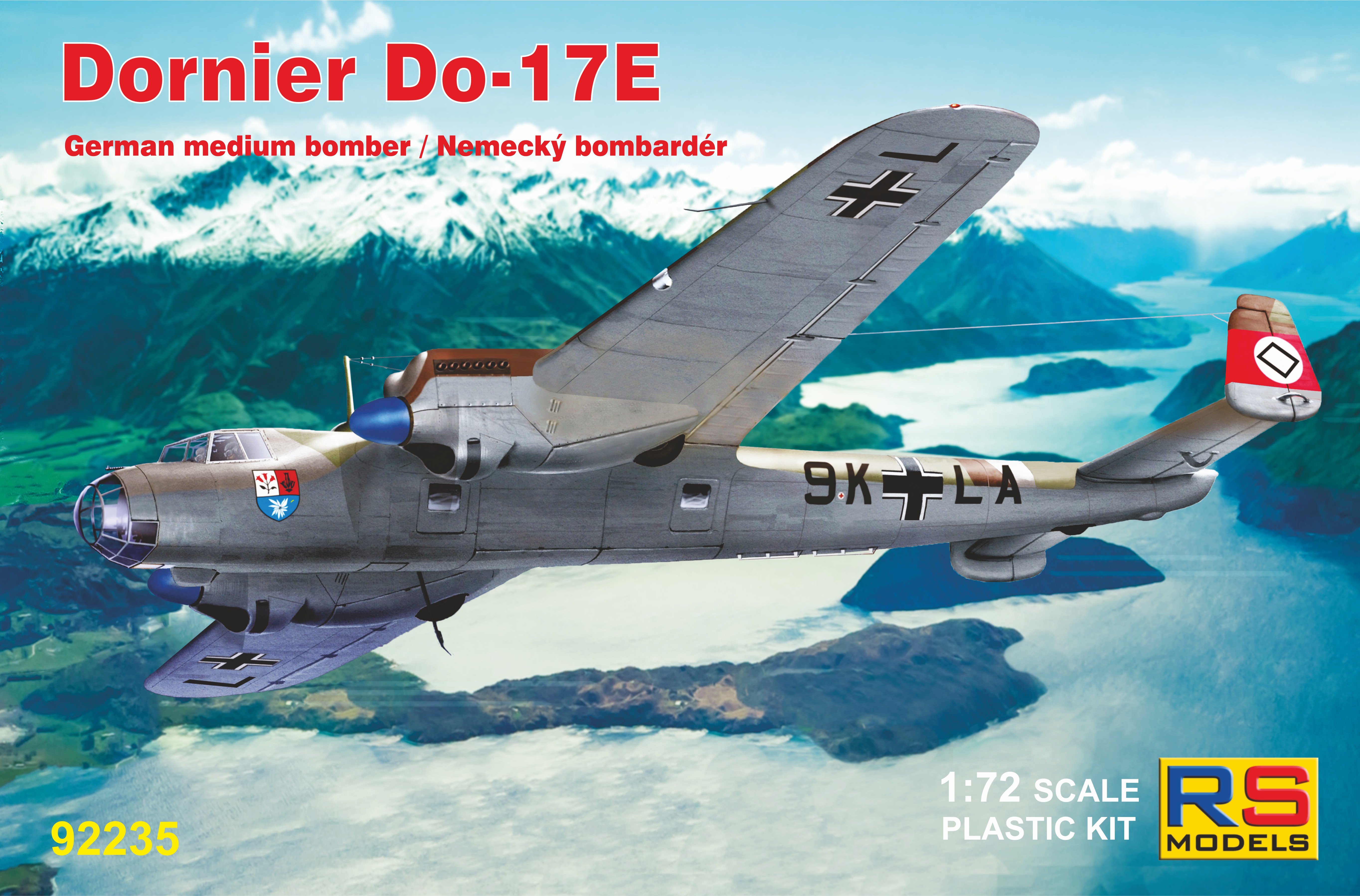 Сборная модель 1/72 Dornier Do-17E (RS Models)