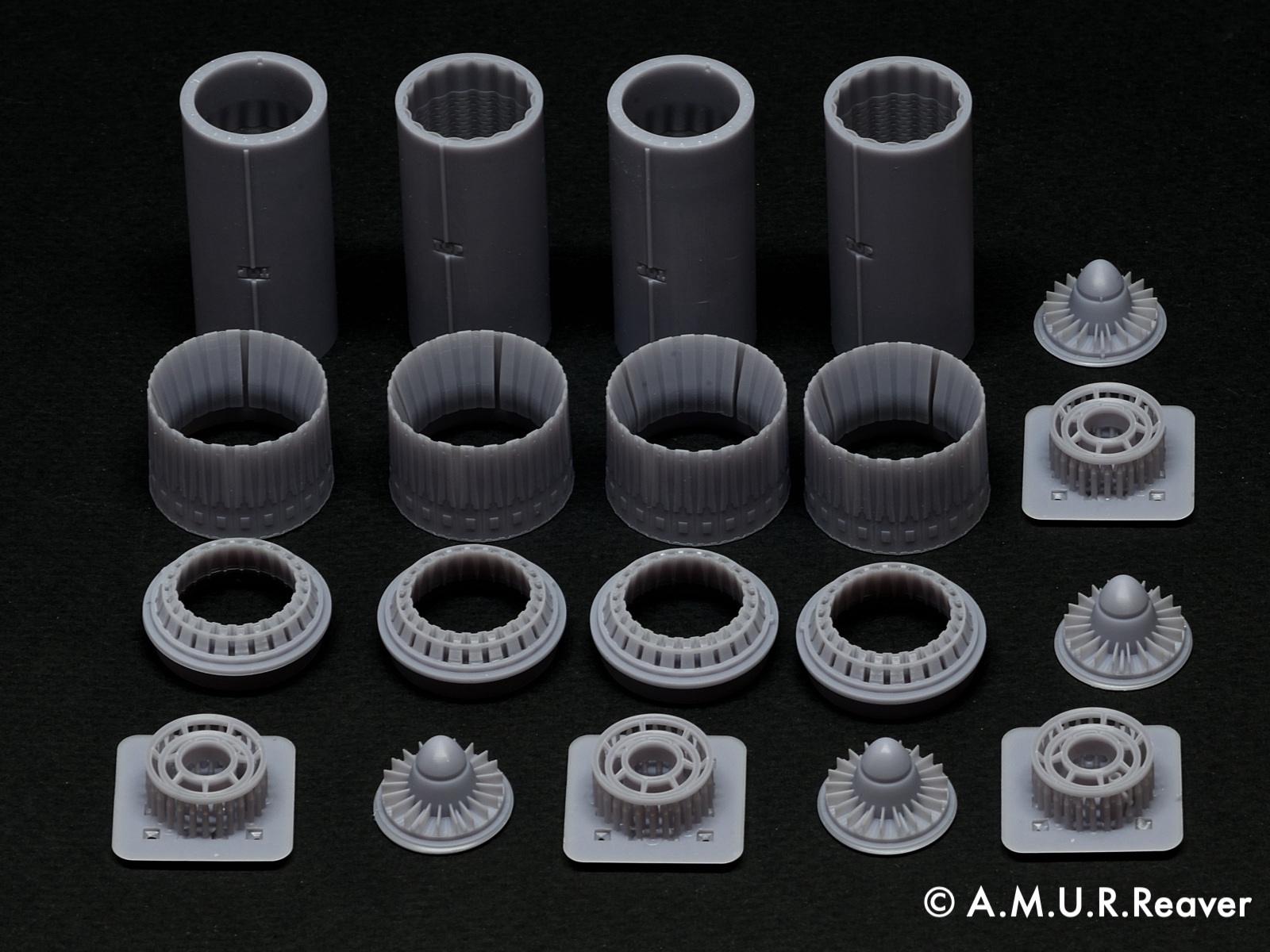Дополнения из смолы 1/48 Сопла двигателей General Electric J-79-GE-5 (B-58 Hustler) (A.M.U.R.Reaver)