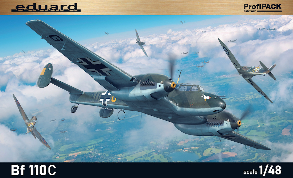 Сборная модель 1/48 Messerschmitt Bf-110C ProfiPACK edition kit (Eduard kits)