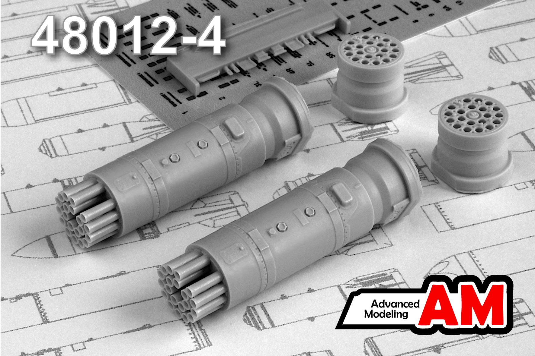 Дополнения из смолы 1/48 Б-8B20-A блок НАР (Advanced Modeling)