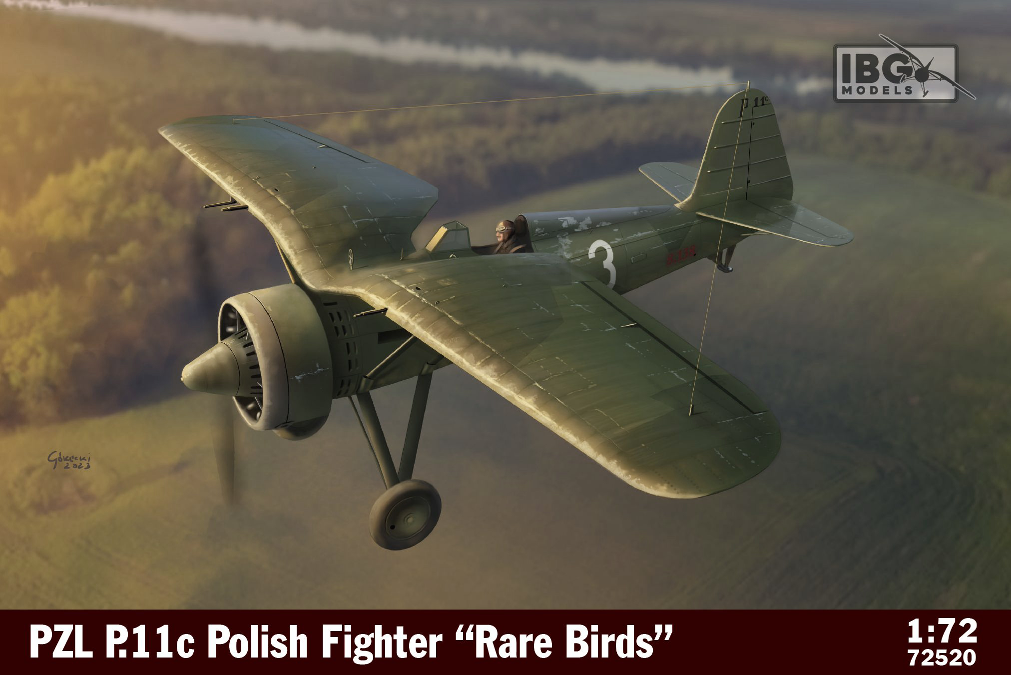 Сборная модель 1/72 PZL P.11c Polish Fighter - Rare Birds (IBG Models)