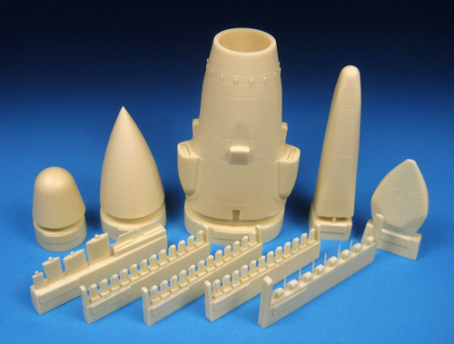 Дополнения из смолы 1/72 Набор для коррекции носовой и хвостовой части Rockwell B-1B Lancer