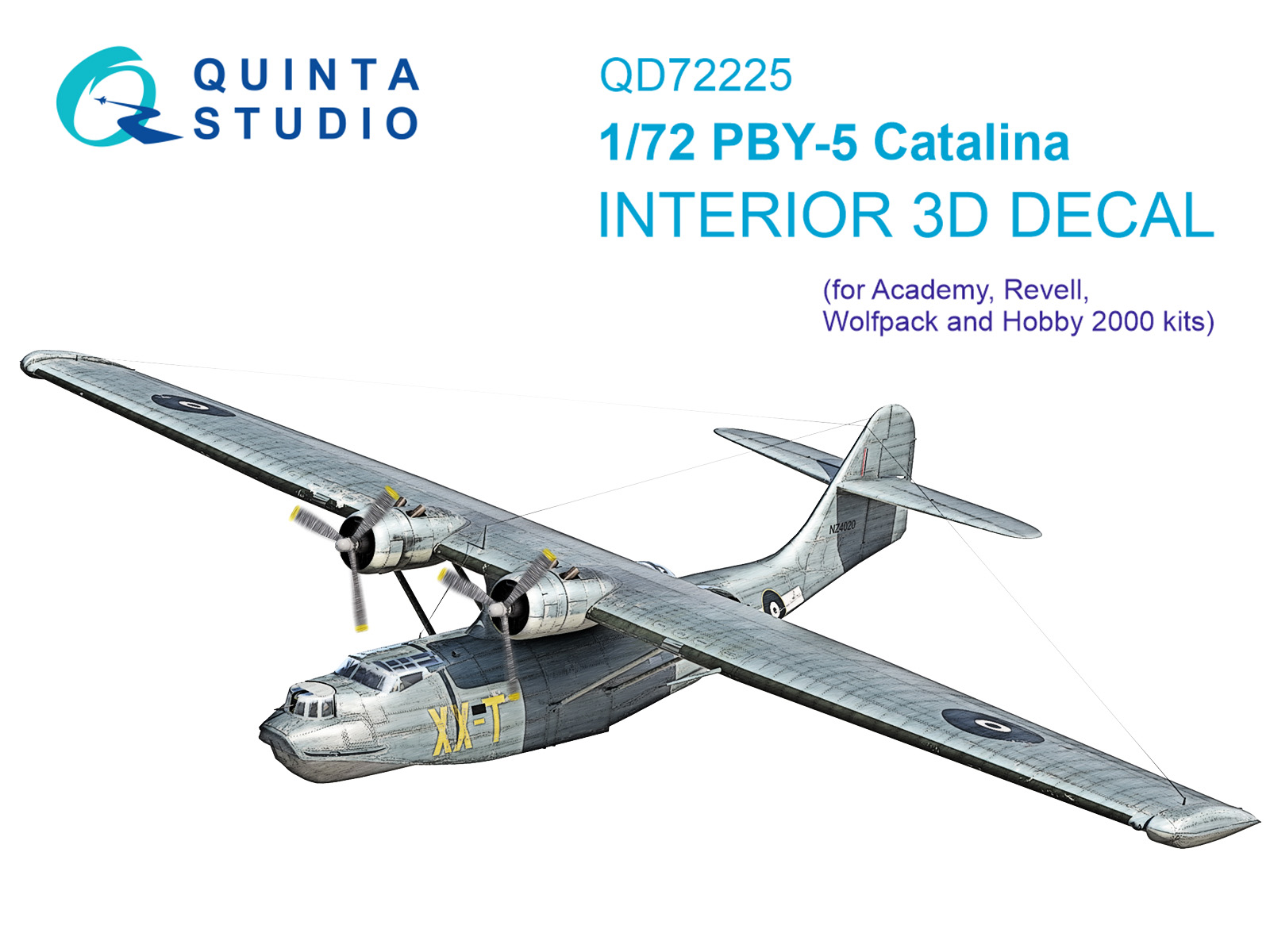 3D Декаль интерьера кабины PBY-5 Catalina (Academy)