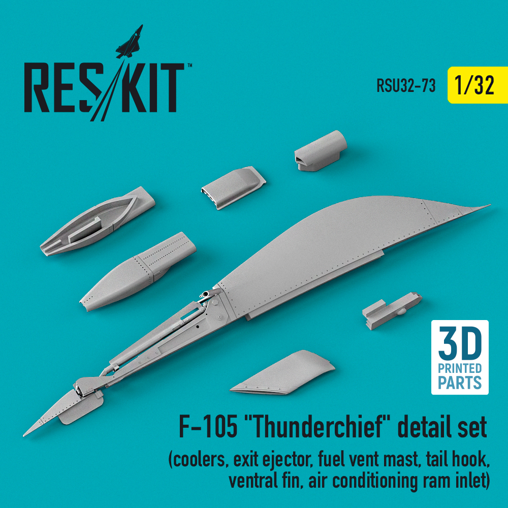 Дополнения из смолы 1/32 Republic F-105D Thunderchief detail set (Reskit)