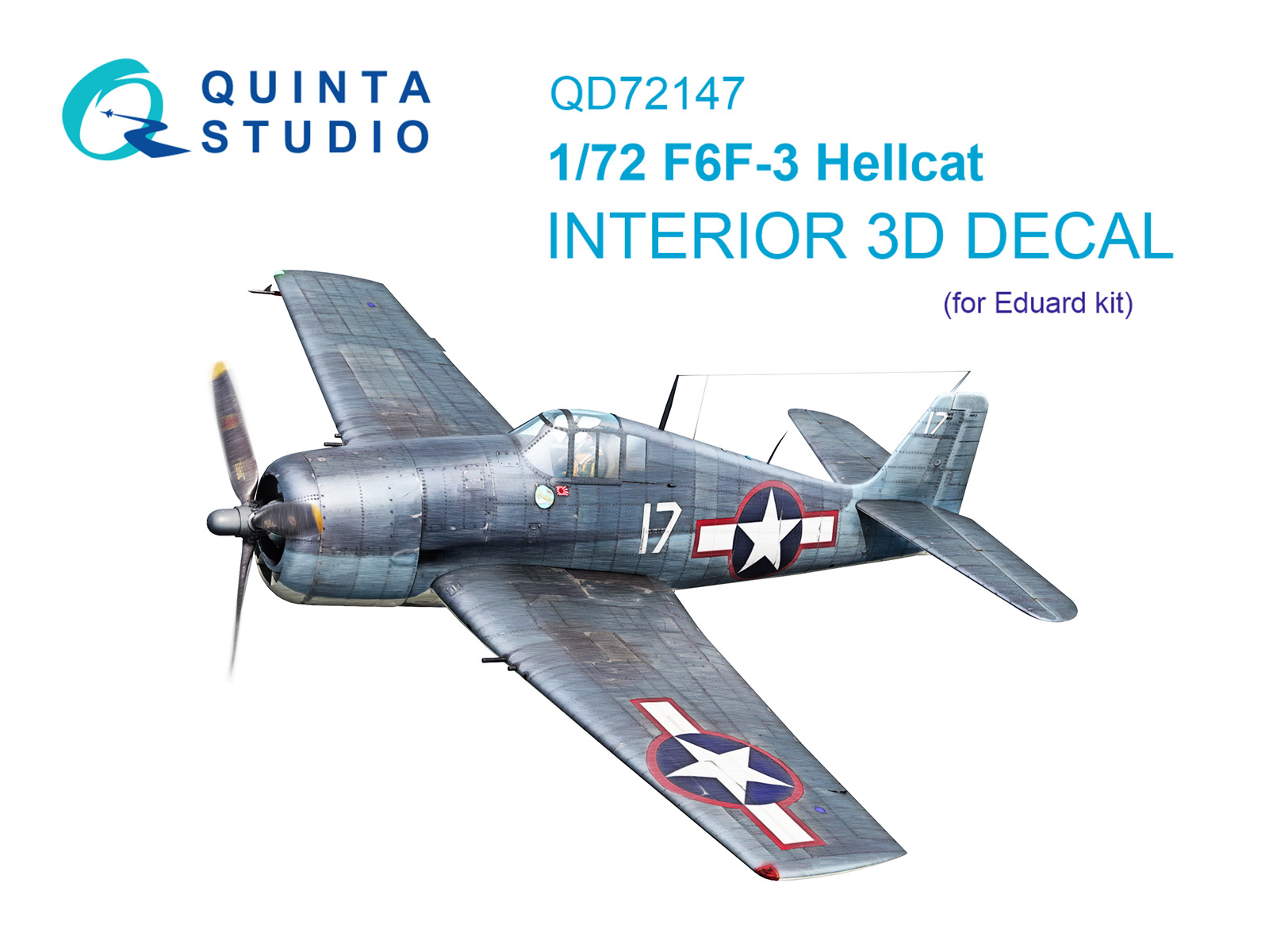 3D Декаль интерьера кабины F6F-3 Hellcat (Eduard)