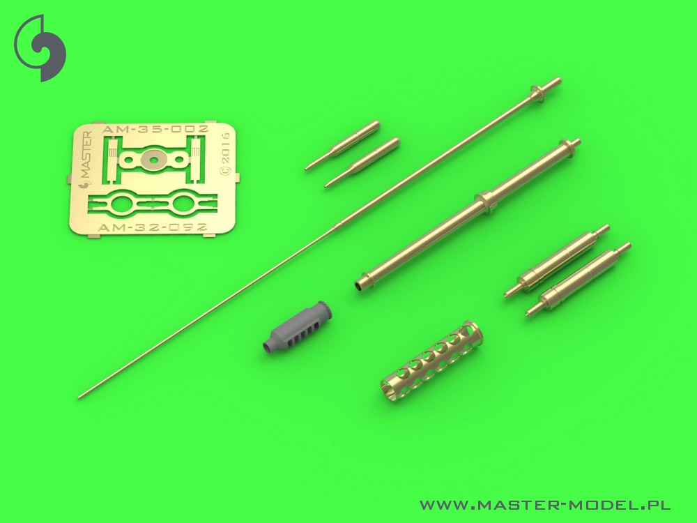 Дополнения из латуни 1/35 AH-64 Apache M230 Chain Gun barrel, Pitot & tail antenna