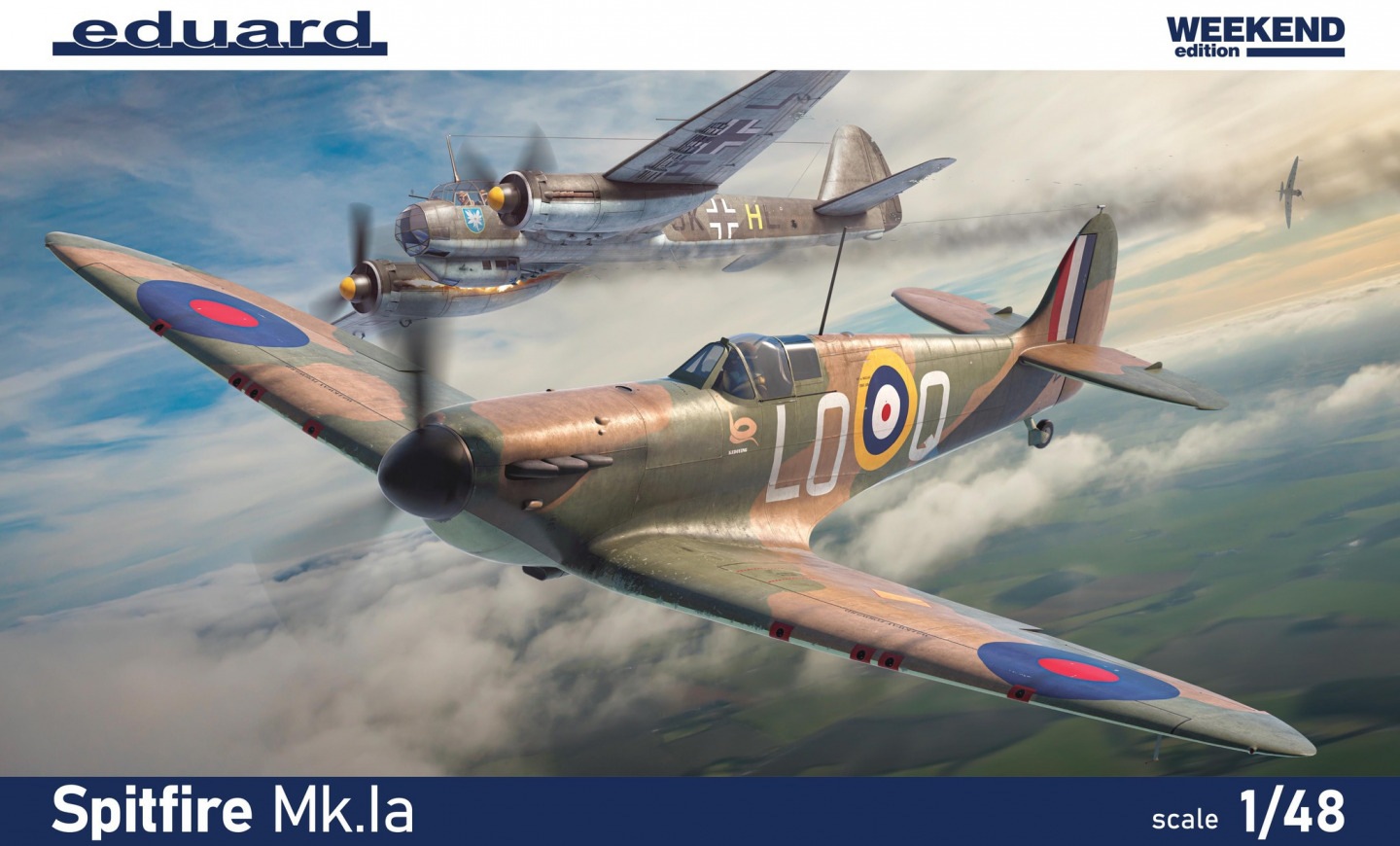 Сборная модель 1/48 Supermarine Spitfire Mk.Ia Weekend edition (Eduard kits)