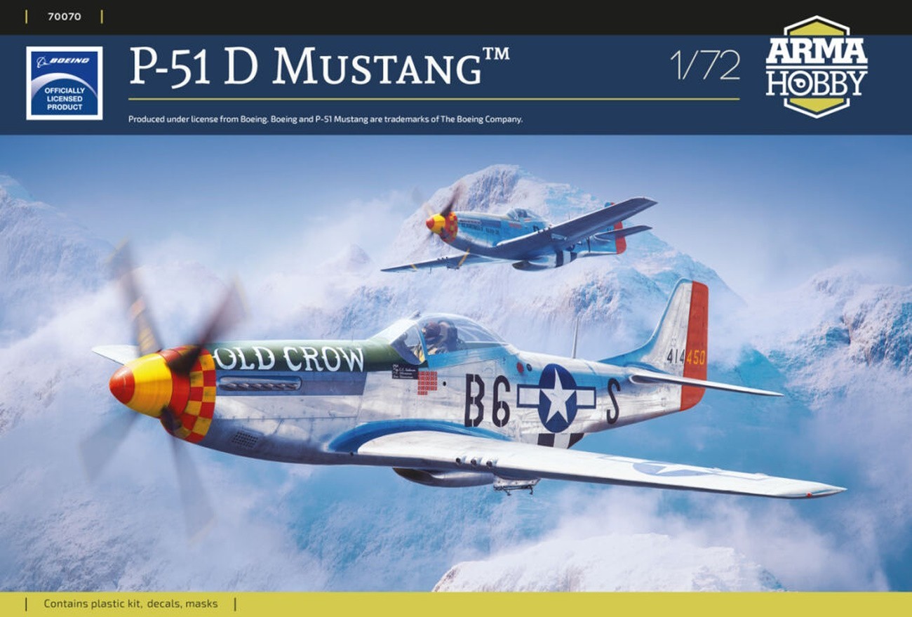 Сборная модель 1/72 North-American P-51D Mustang (Arma Hobby)