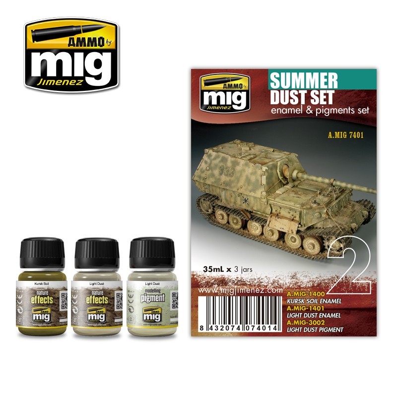 Набор пигментов Summer Dust Set (3x35mL) (Ammo Mig)