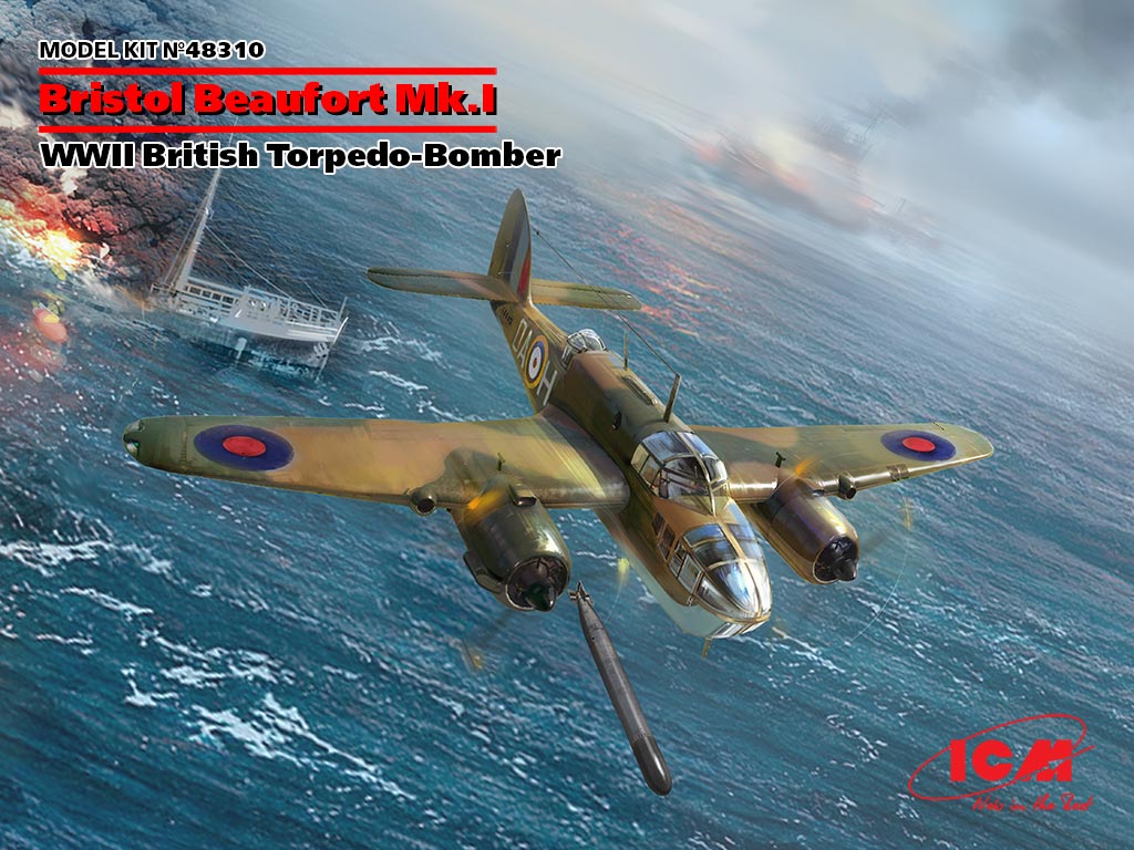 Сборная модель 1/48 Bristol Beaufort Mk.I (ICM)