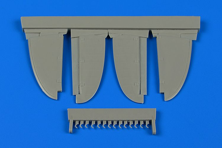 Дополнения из смолы 1/48 Рулевые поверхности для Macchi C.202 (поздняя версия) (Eduard,Hasegawa)