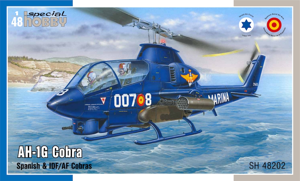 Сборная модель 1/48 AH-1G Cobra 'Spanish & IDF/AF Cobras' (Special Hobby)