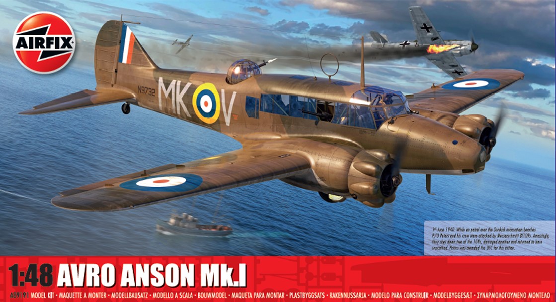 Сборная модель 1/48 Avro Anson Mk.I New Tooling in October 2022 (Airfix)