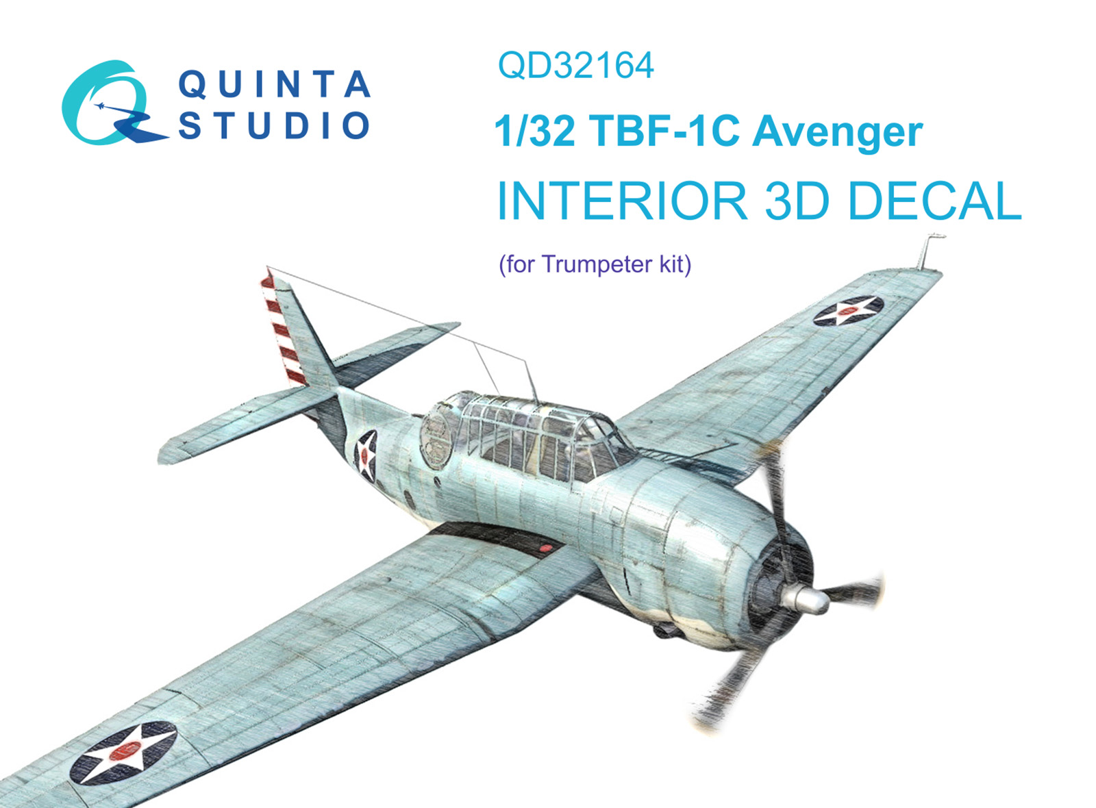 3D Декаль интерьера кабины TBF-1C Avenger (Trumpeter)