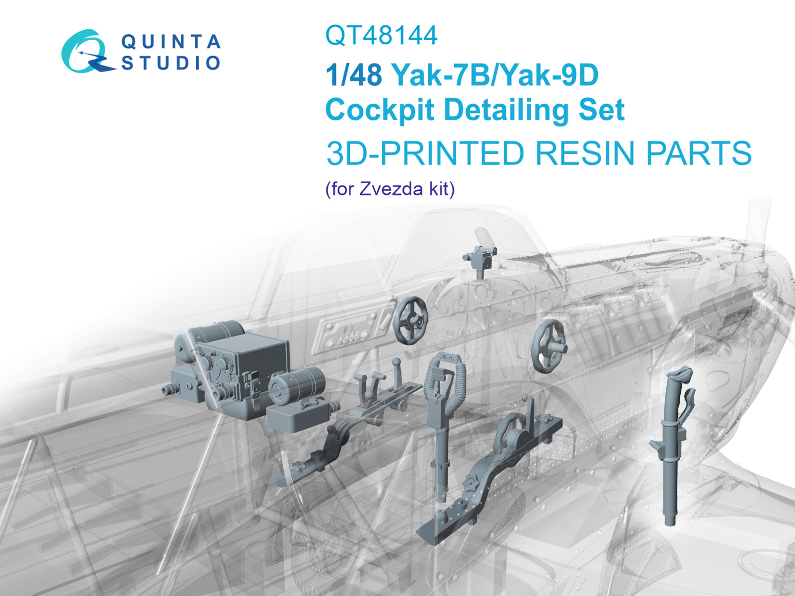 Деталировочный набор для Кабины Як-7Б/Як-9Д (Звезда)