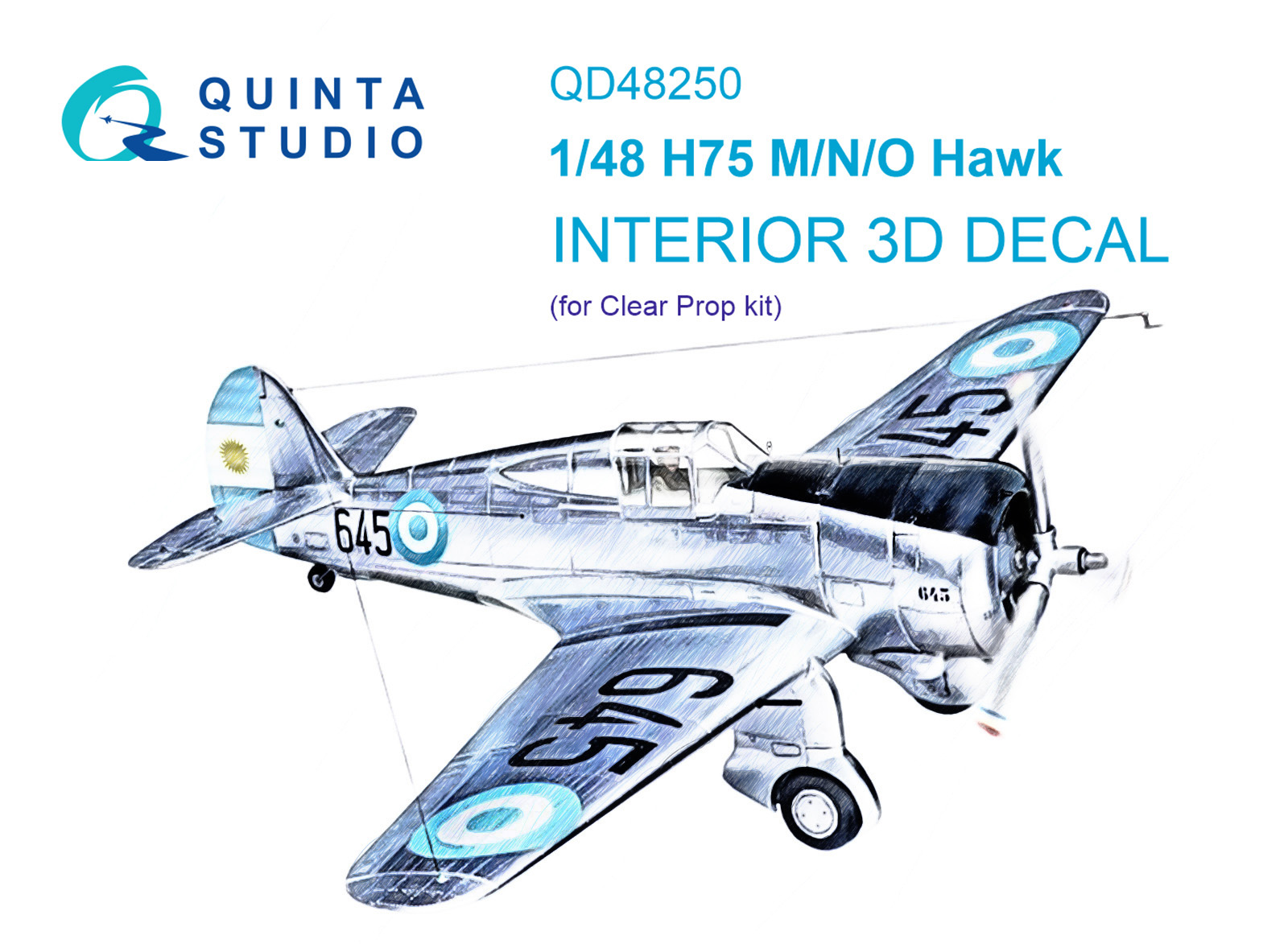 3D Декаль интерьера кабины H75 M/N/O Hawk (Clear Prop)