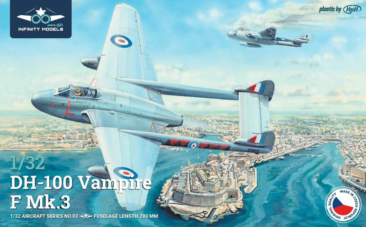 Сборная модель 1/32 de Havilland DH-100 Vampire Mk.3 (Infinity Models)
