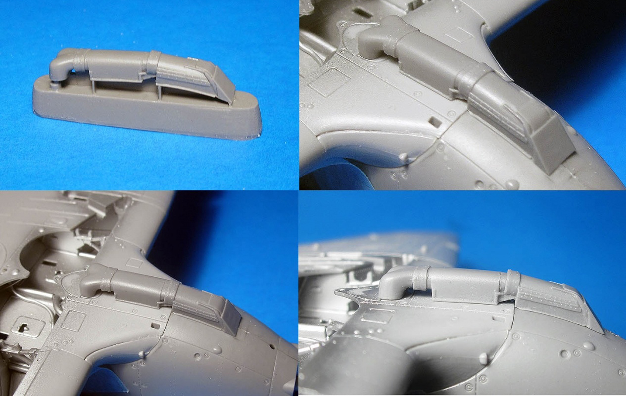 Дополнения из смолы 1/48 Hurricane Mk.IIB советский пылефильтр (Arma) (Vector)