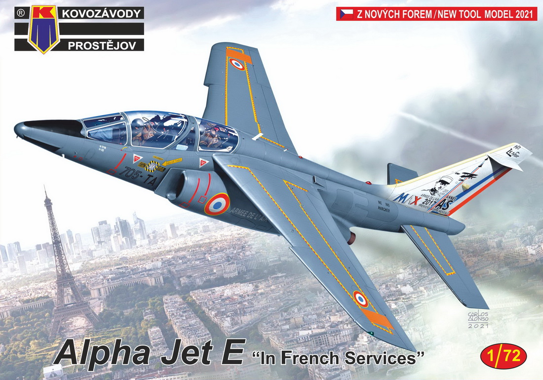 Сборная модель 1/72 Alpha Jet E 'In French Service' new tool  (Kovozavody Prostejov)