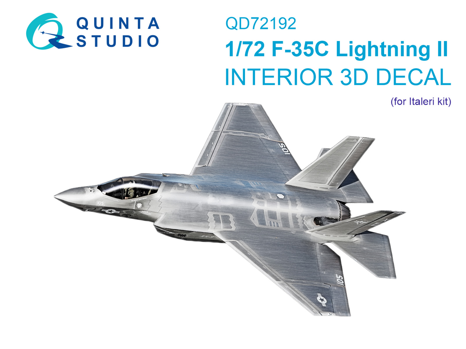 3D Декаль интерьера кабины F-35C Lighting II (Italeri)