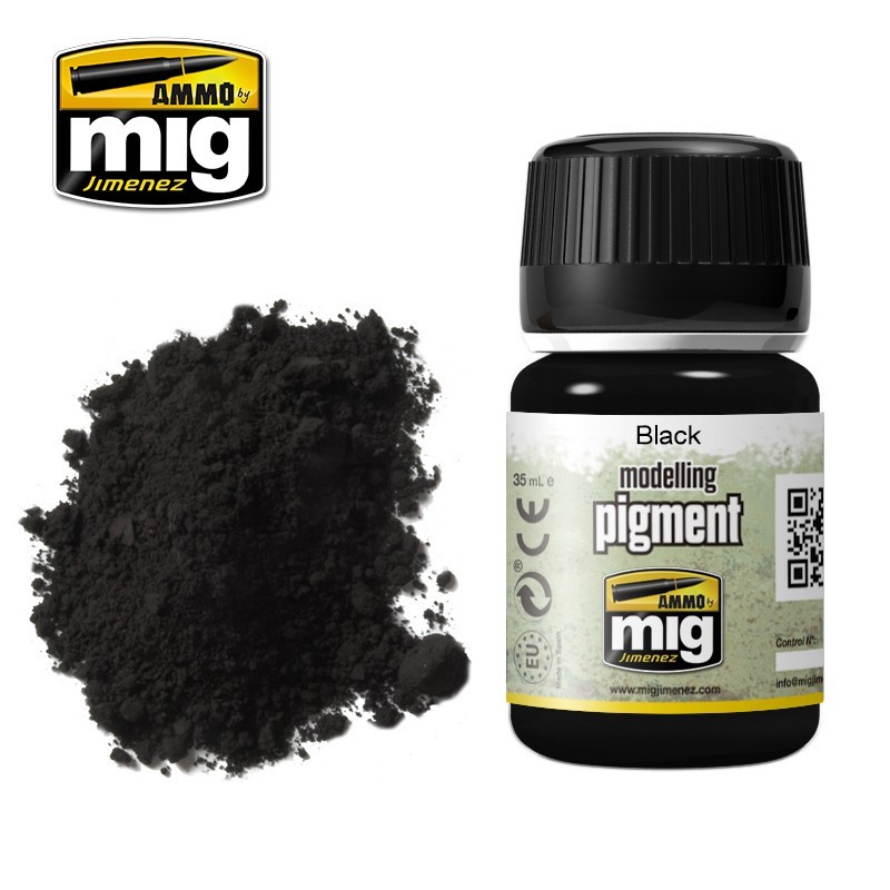 Сухие пигменты PIGMENT Black (35mL) (Ammo Mig)