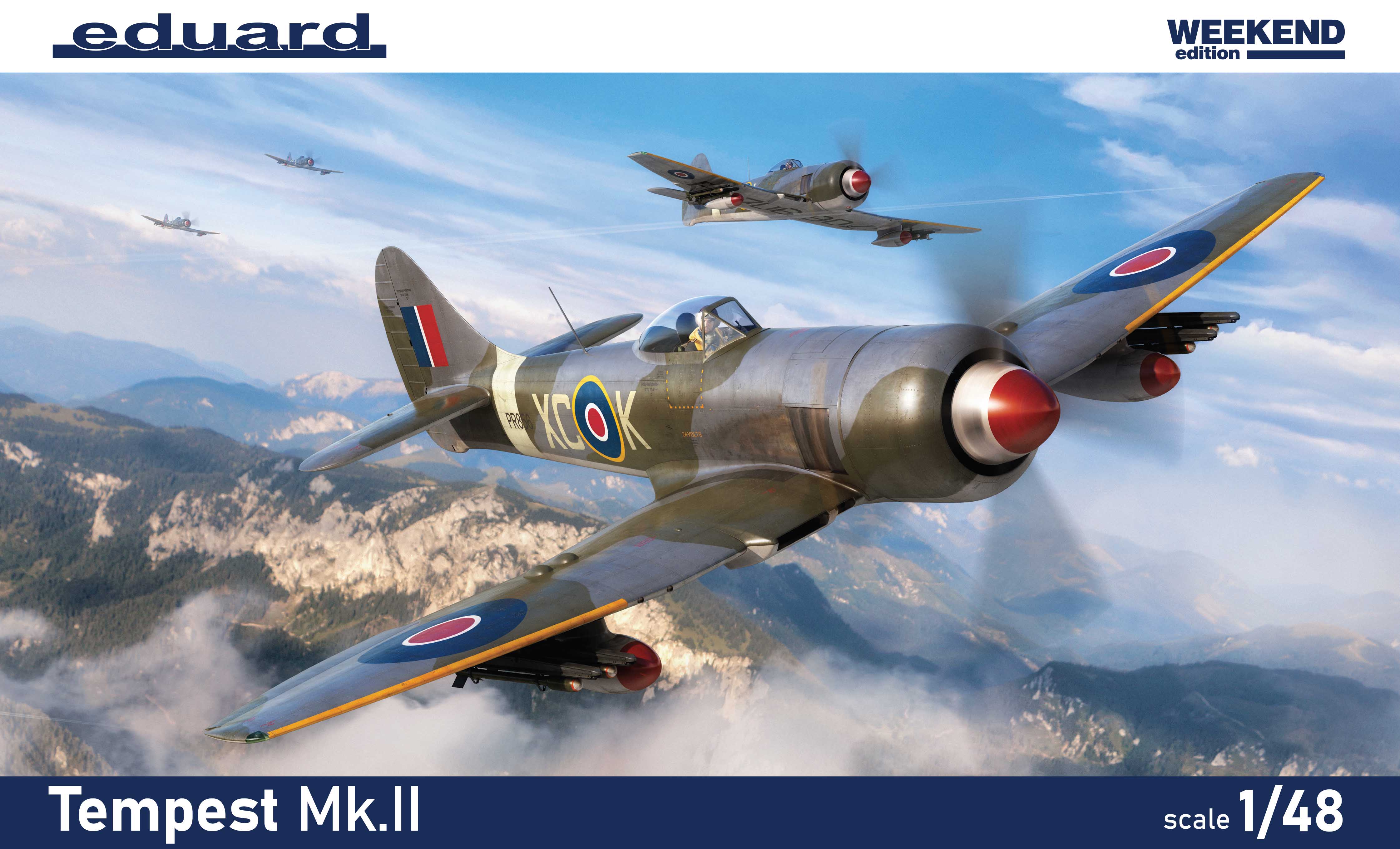 Сборная модель 1/48 Hawker Tempest Mk.II Weekend edition  (Eduard kits)