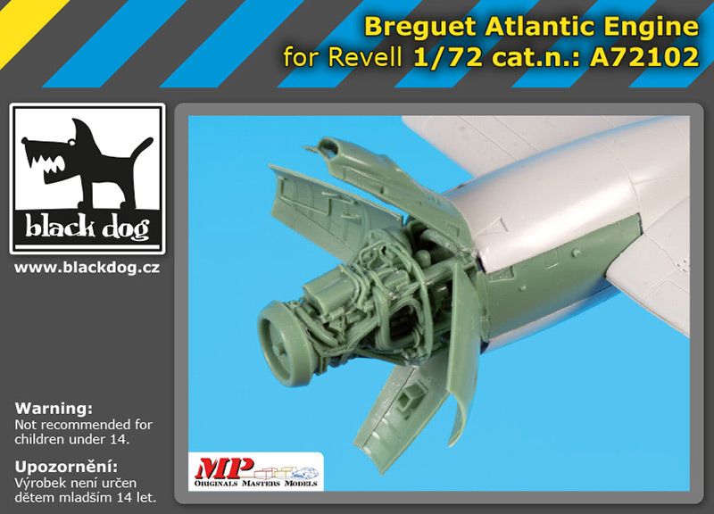 Дополнения из смолы 1/72 Двигатель Breguet Atlantic (для модели Revell)