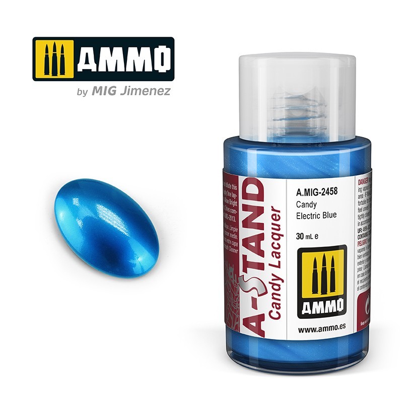 Лак A-STAND Candy Electric Blue (Ammo Mig) (30ml)