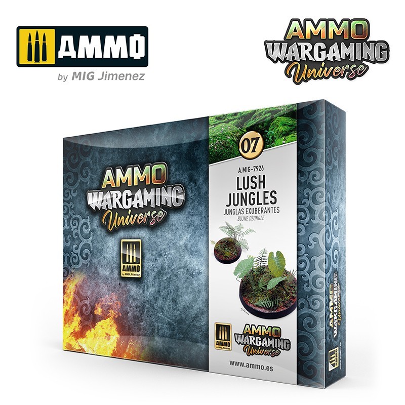 Набор для создания эффектов AMMO WARGAMING UNIVERSE 07 -Lush Jungles (Ammo Mig)