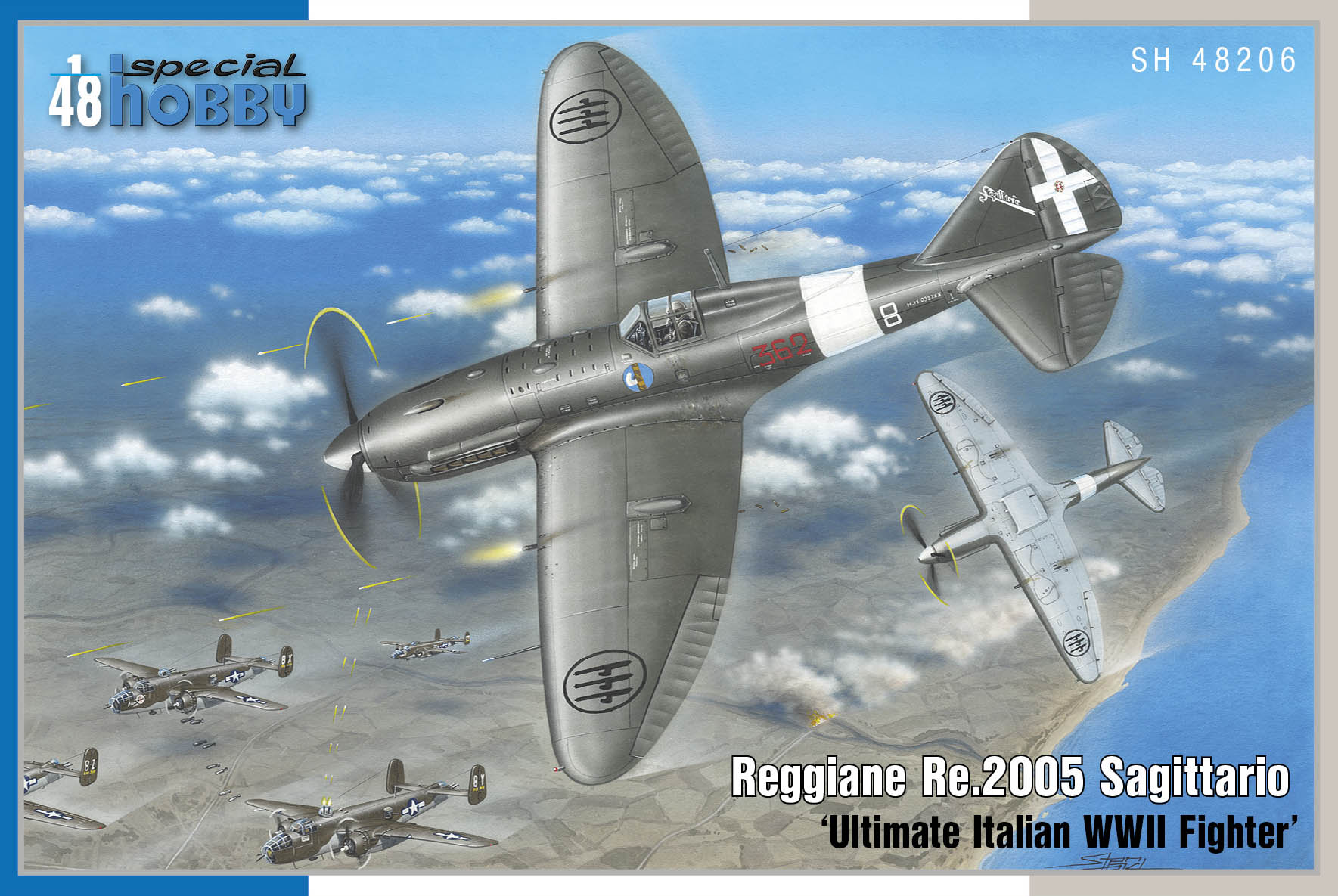 Сборная модель 1/48 Re.2005 Saggitario Ultimate Ital.Fighter WWII (Special Hobby)