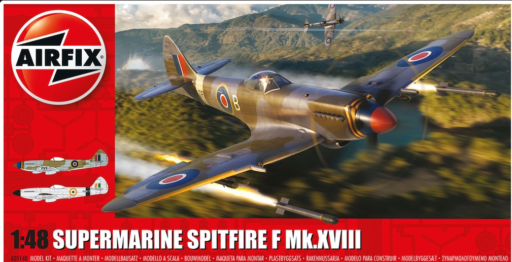 Сборная модель 1/48 Supermarine Spitfire F Mk.XVIII (Airfix)